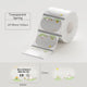 NIIMBOT Round Thermal Label Sticker for B1 B31 B21 B3S Printer Transparent Self-adhesive Labels Paper Color Label DIY Name Tag