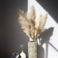 Wholesale 12Pcs Fluffy Large Pampas Grass Home Decor Natural Dried Flower Decorative Wedding Centerpiece Boho Pampas Grass Decor