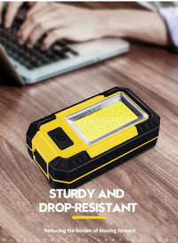 Portable Working Light COB High Bright Flashlight 3Lighting Modes Outdoor Waterproof Camping Fishing Multifunctional Tool Torch