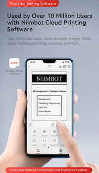 Niimbot M2 Thermal Transfer Label Printer 300 DPI High Definition Wireless 20-50 mm Print Width Label Maker Support Phone/PC