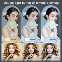 Photo Studio LED 2700k-5700k Video Fill Lamp Light Panel Photography Lighting With Tripod Stand Long Arm EU Plug For Live Stream