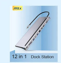 MZX 10 7 4 Port USB Hub 3.0 Aluminum A 3 0 Multi-hub Splitter Concentrator Dock Multiple Extensor Switch Adapter Docking Station