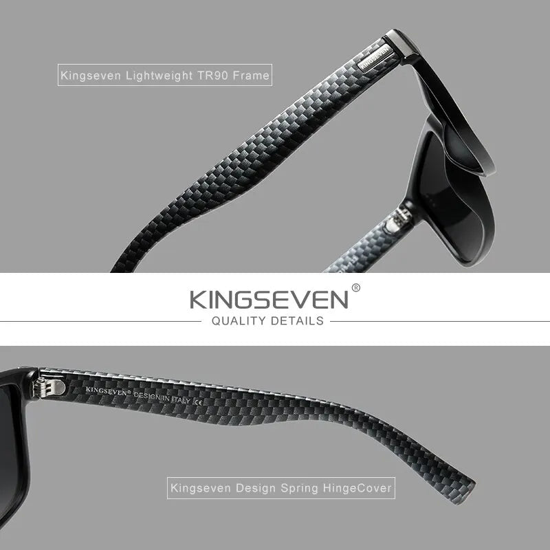 KINGSEVEN Square Frame Sports Polarized Sunglasses Women Men Sun Glasses UV400 Goggles Eyewear for Driving
