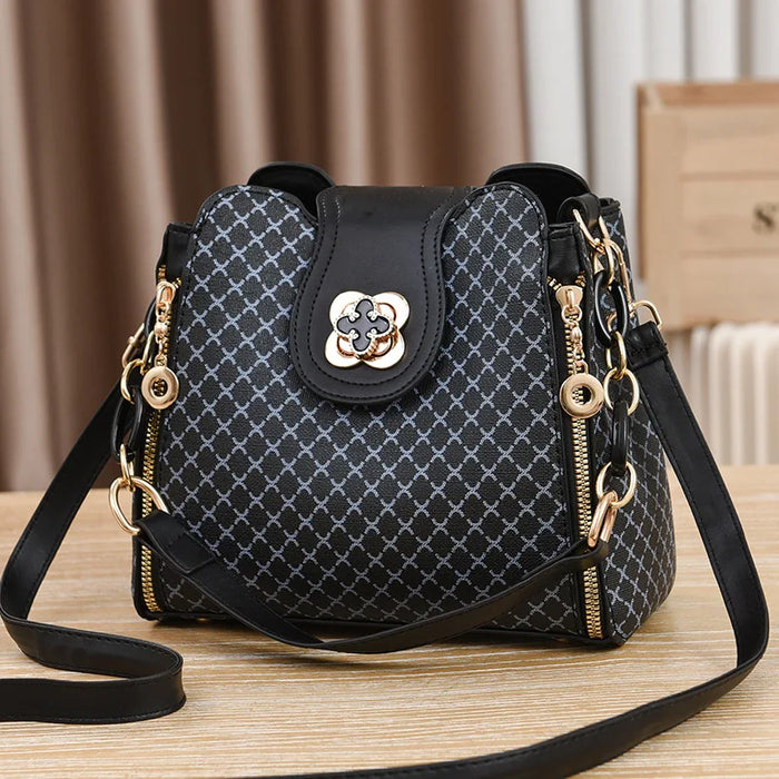 New women shoulder Bag for 2025 luxury designer handbag women Handbags leather Printed monogram single shoulder straddle bag