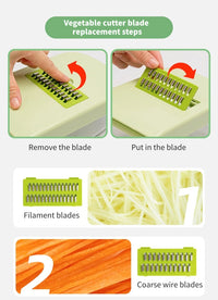 Multi-function vegetable cutter Vegetable cutting artifact Multi-functional grater Potato slicer Shredder Onion dicer
