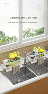 Multifunctional Sponge Rack Drainer Kitchen Shelf Sink Rag Dishwashing Detergent Dishcloth Organiser Kitchen Storage Racks