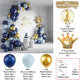Metal Golden Blue Balloons Arch Set Birthday Wedding Decoration Party Supplies Graduation Holiday Celebration Baby Shower Globos