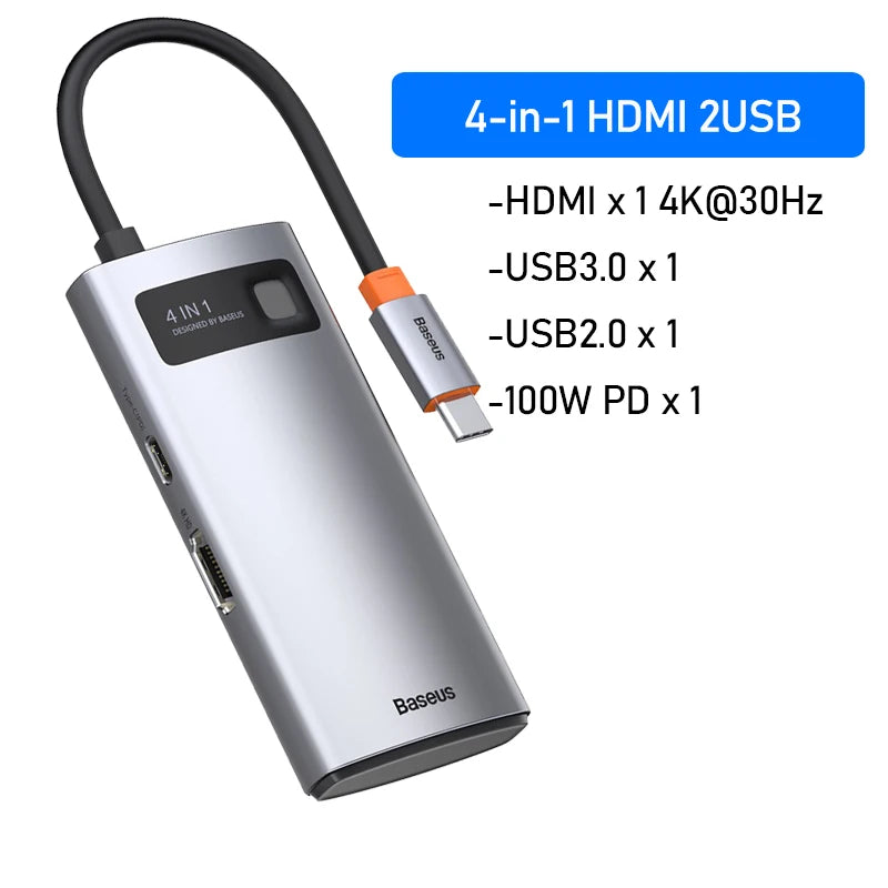 Baseus USB C HUB - USB 3 Type C Multi HUB