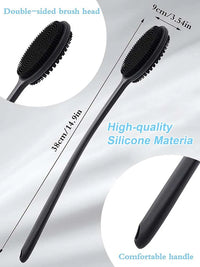 Long Handle Bath Brush Bathroom Body Brushes Back Ball Brush Mud Back Scrubber Shower Massage Brush Exfoliation Bathroom Tools