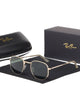 Luxury Designer Sunglasses Vintage Brand Octagon  Men Women Fashion Small Frame Polygon Sun Glasses Metal Gafas De Sol Bans