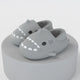 Litfun Fur Plush Shark Slippers Women Men Winter Cozy Fur Shark Slides Cartoon Furry Home Shoes Platform Waterproof Shark Slides