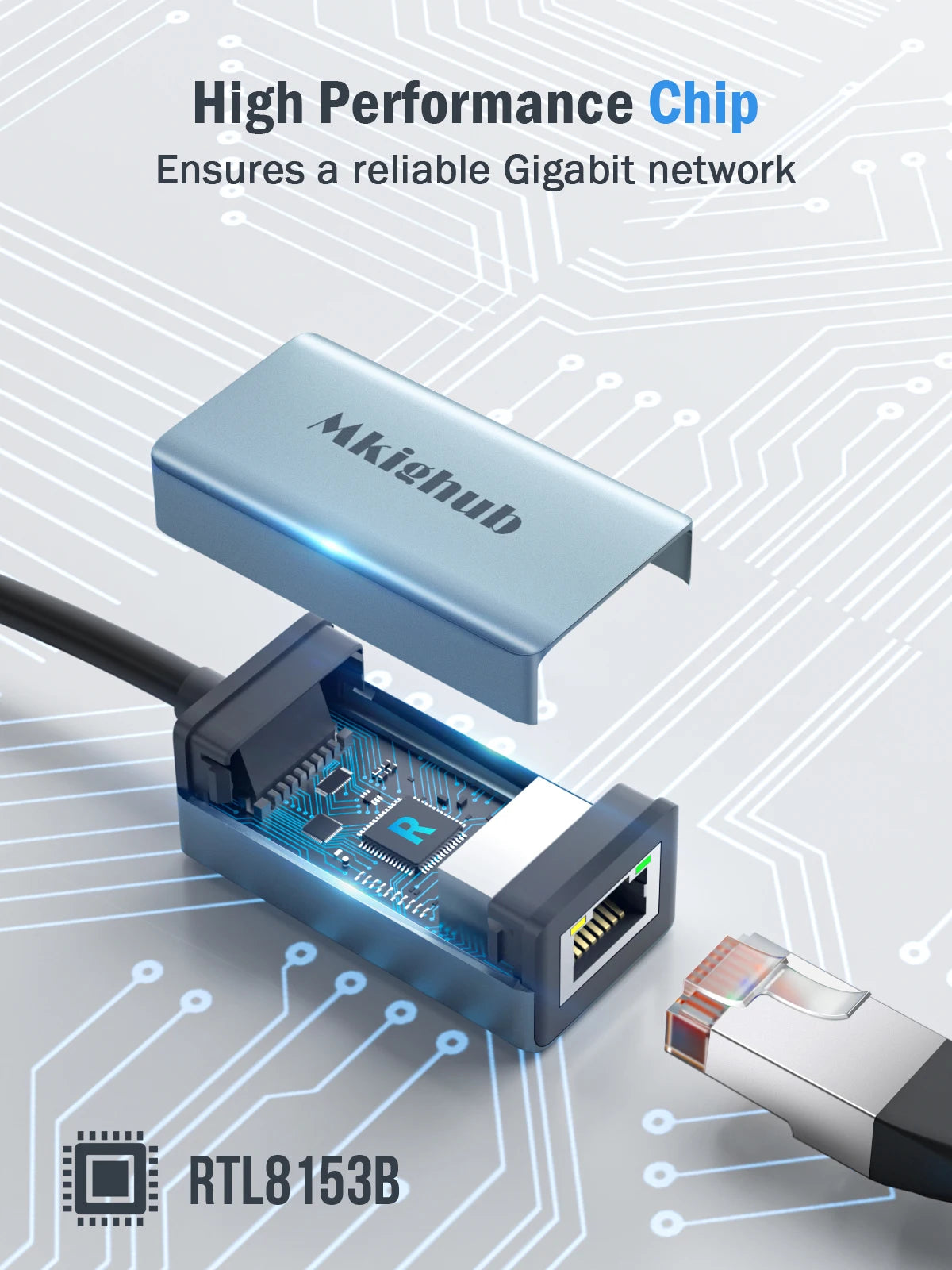 Lemorele TC48 USB Ethernet Adapter USB 3.0 Network Card for Macbook USB C to RJ45 Ethernet Adapter for PC Laptop Network Card
