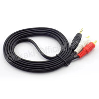1.5M 3M 5M 10M 3.5mm Plug Jack Connector to 2 RCA Male Music Stereo Adapter Cable Audio AUX Line for Phones TV Sound Speakers