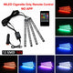 Neon LED Car Interior Ambient Foot Strip Light Kit Accessories Backlight Remote App Music Control Auto RGB Decorative Lamps