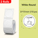 NIIMBOT Round Thermal Label Sticker for B1 B31 B21 B3S Printer Transparent Self-adhesive Labels Paper Color Label DIY Name Tag