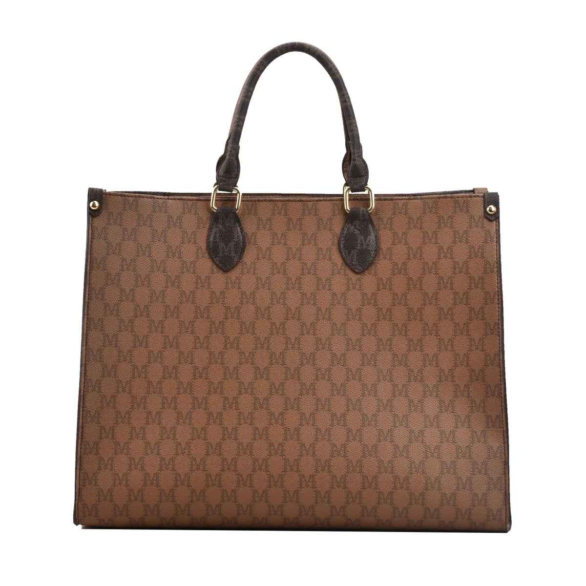 Large-capacity women's bags in Europe and the United States retro shoulder bag classic letters PU commuter handbags women