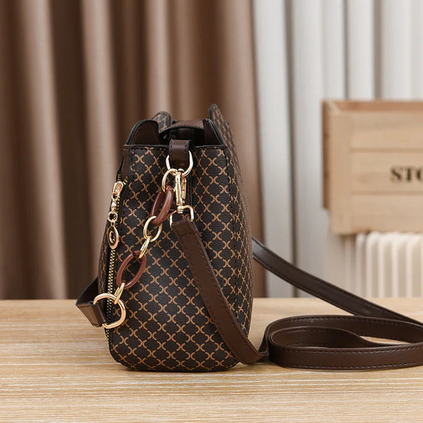New women shoulder Bag for 2025 luxury designer handbag women Handbags leather Printed monogram single shoulder straddle bag