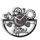 Modern Kitchen Artwork Teapot Wall Clock Tea Room Wall Decor Teapot Retro Vinyl Record Wall Clock Kitchen Decorative Wall Watch
