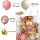 Macaron Pink Balloon Garland Arch Kit Kids Happy Birthday Metal Rose Gold Confetti Balloons Wedding Party Baby Shower Decoration