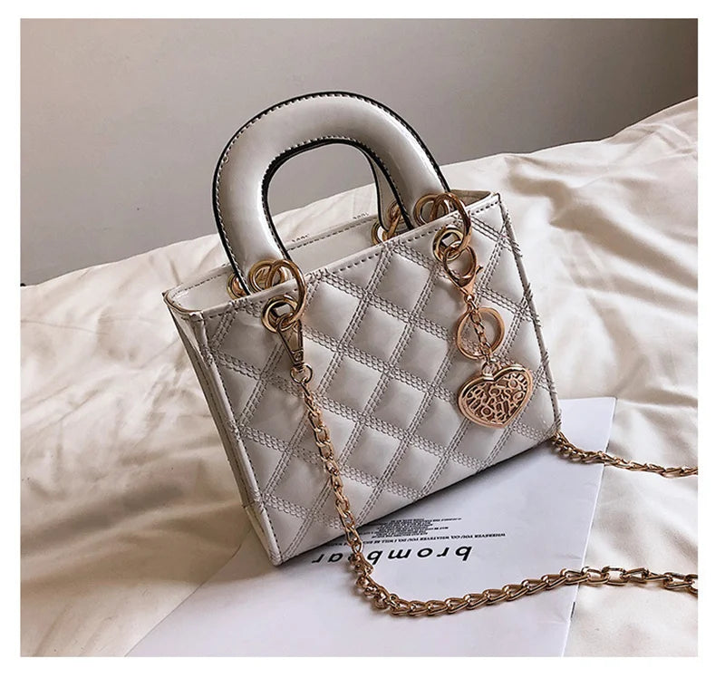 Handbag Women Brand Luxury Totes High Quality Fashion Classic Quilted Square Handle Bag Women Crossbody Shoulder Bags