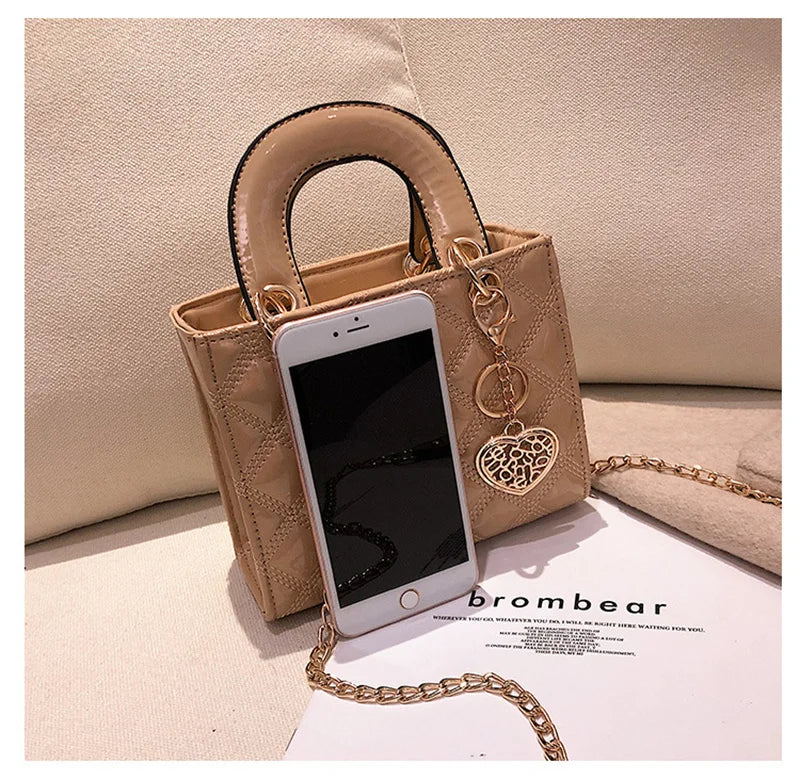 Handbag Women Brand Luxury Totes High Quality Fashion Classic Quilted Square Handle Bag Women Crossbody Shoulder Bags