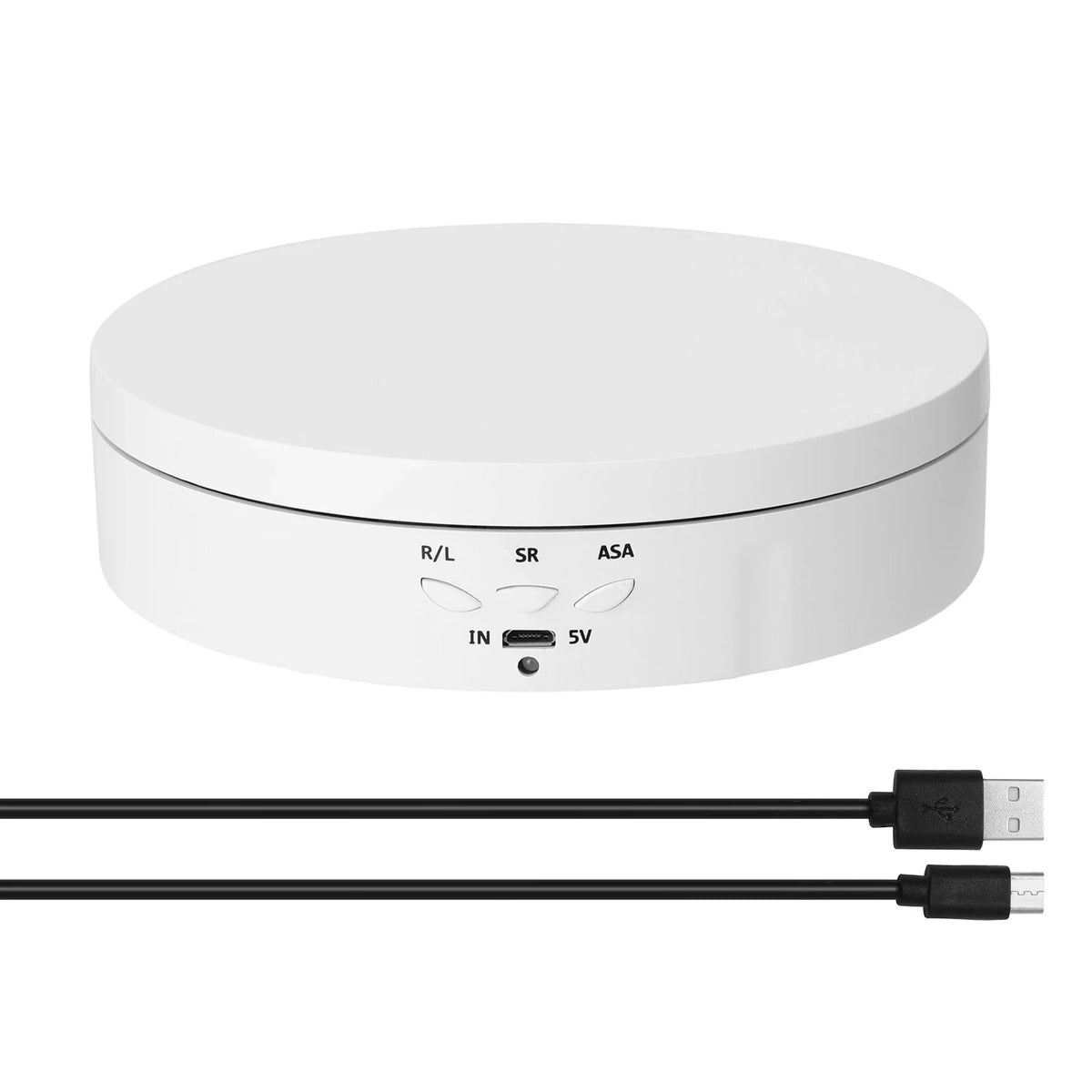Motorised Rotating Mirror Display Stand,360 Degree Turntable, Jewellery Holder,USB Power Supply, Rotating Shooting, Three Speeds