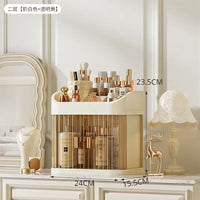 Makeup Storage Box Large Capacity Dressing Table Storage Rack Dust-proof Cosmetic Organizer Cosmetics Containe Drawer Organizer
