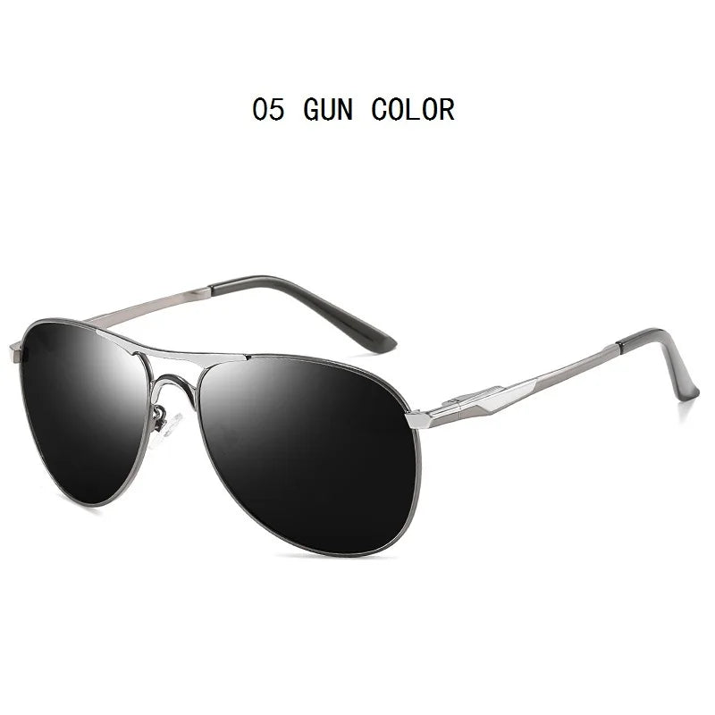Luxury Pilot Polarized Sunglasses Men And Women Classic Metal Driving Fishing Sun Glasses For Man Brand Design Eyewear UV400