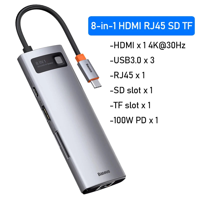 Baseus USB C HUB - USB 3 Type C Multi HUB