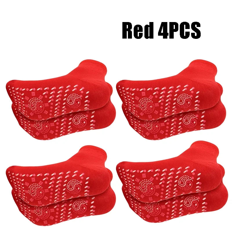 1/5pairs Tourmaline Self-Heating Socks Winter Warm Thermal Health Care Socks Slimming Health Short Sock Magnetic Therapy Sock