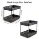 WORTHBUY Double Layer Pull-Out Seasoning Bottle Spice Rack Multifunctional Drawer Cabinet Plastic Storage Rack Kitchen Organizer