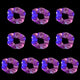 1/10 Pcs LED Luminous Scrunchies Glowing Hairband Girl Light Up Hair Scrunchy Birthday Party Headwear Supplies Hair Accessories