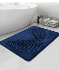Memory Foam Bath Mat Toilet Mat Extra Soft Non-Slip Bathroom Mat Super Comfort Bath Mats for Bathroom Floor Bath Rug Foot Mat