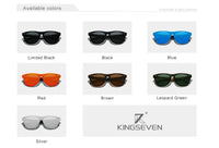 KINGSEVEN 2024 New Brand Design Women's Glasses TR90 Polarized Sunglasses Men Retro Sun Glasses Sonnenbrille Herren