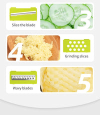 Multi-function vegetable cutter Vegetable cutting artifact Multi-functional grater Potato slicer Shredder Onion dicer