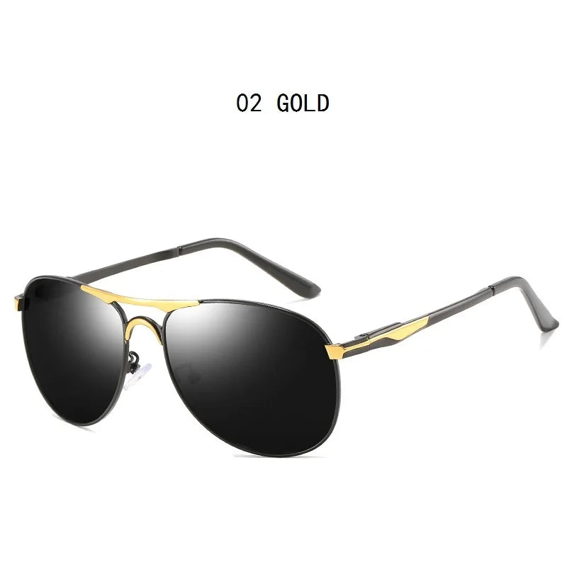Luxury Pilot Polarized Sunglasses Men And Women Classic Metal Driving Fishing Sun Glasses For Man Brand Design Eyewear UV400