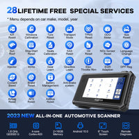 MUCAR VO6 All Cars Lifetime Free Full System 28 Resets Obd2 Diagnostic Tools ECU Coding Bi-directional Scan Obd 2 Auto Scanner