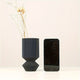1 Nordic black plastic vase for home decoration - simple and elegant design for living room and dining room decoration