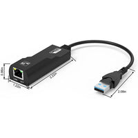 10/100/1000Mbps USB 3.0 Wired USB To Rj45 Lan Ethernet Adapter Network Card for PC Macbook Windows 10 Laptop