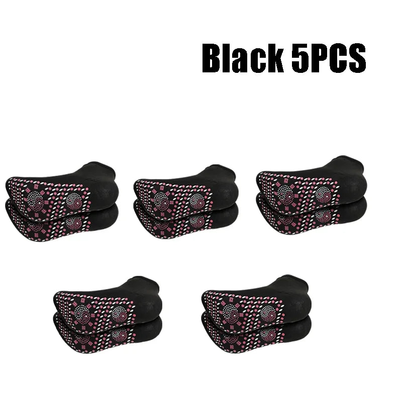 1/5pairs Tourmaline Self-Heating Socks Winter Warm Thermal Health Care Socks Slimming Health Short Sock Magnetic Therapy Sock