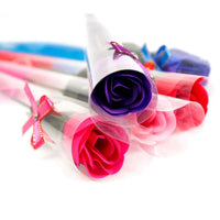 New Artificial Flower 10 Pcs Single Stem Artificial Rose Soap Made Flowers Decoration Valentine Gift