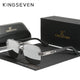 KINGSEVEN Fashion Design Sunglasses For Men Polarized UV400 Glasses Women Square Half Frame Photochromism Anti-glare Eyewear
