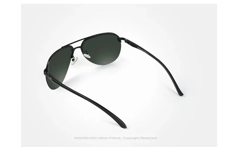 KINGSEVEN Fashion Pilot Rimless Sunglasses Men  Aluminum Polarized Large Frame Glasses Women Casual Driving Outdoor Eyewear