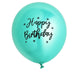 10/20pcs 12inch Happy Birthday Printed Pattern Metallic Ballons Helium Latex Balloon Chrome Metal Globos Birthday Party Decorati