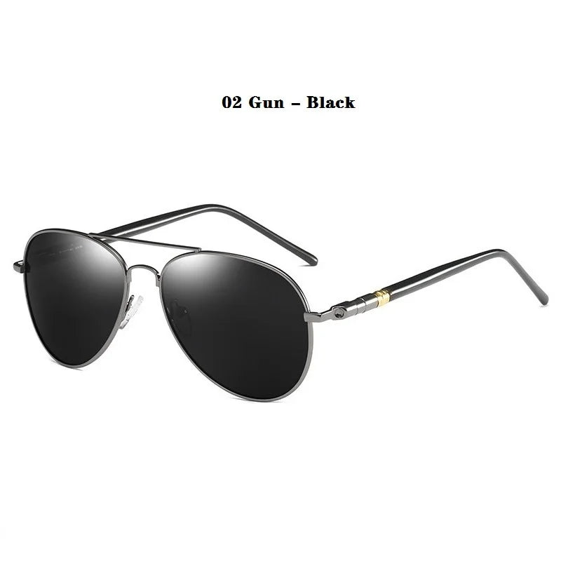 Luxury Pilot Polarized Sunglasses Men And Women Classic Metal Driving Fishing Sun Glasses For Man Brand Design Eyewear UV400