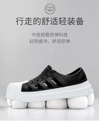 Men sandals outdoors Hole sandals for men Breathable Thick Bottom Unisex Soft EVA Non-slip Women sandals summer 2024 Beach Shoes