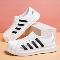 Men sandals outdoors Hole sandals for men Breathable Thick Bottom Unisex Soft EVA Non-slip Women sandals summer 2024 Beach Shoes