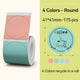 NIIMBOT Round Thermal Label Sticker for B1 B31 B21 B3S Printer Transparent Self-adhesive Labels Paper Color Label DIY Name Tag