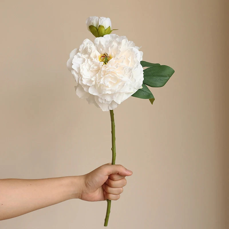 Peony Simulation Flowers, Home And Living Room Artificial Flower Decorations, Dining Table Dried Flower Bouquet Decoration