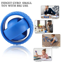 New 3D Printed Rotating Ball Toy O-Shaped Universal Fingertip Gyroscope Gravity Rotation Anxiety Relief Decompression Cool Toy